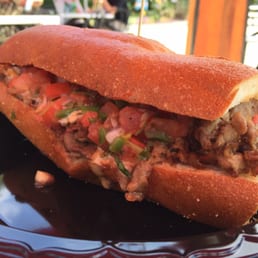 California Cheesesteak, with meat, pepper jack cheese, no peppers, chipotle ranch, and pico de gallo.