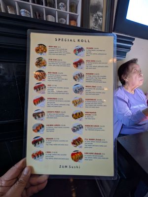 Menu photo 1 Züm Sushi Pacific Grove, CA