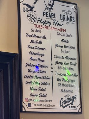 Menu photo 5 The Pearl Manchester, CT