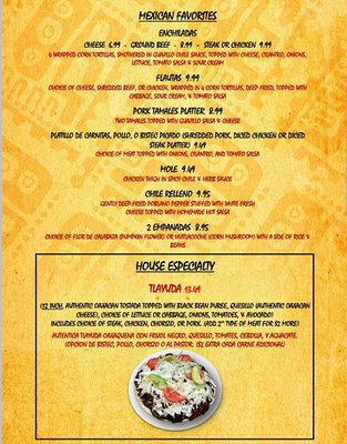 Menu photo 1 La Sierra Mexican Restaurant & Bar Naples, FL