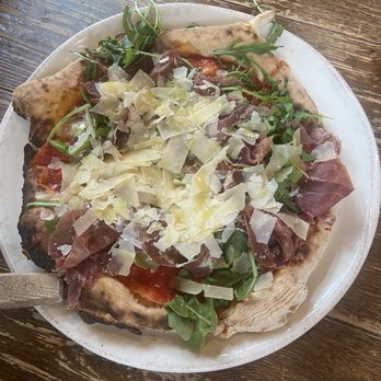 Folino Estate Winery - 7/19/25 the Lorenzo pizza (I think that's the name) hubby got. I tasted it- yummy! - Italian Near Me - Kutztown, Pennsylvania