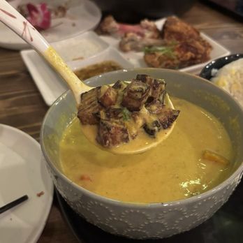 Saucy Oakland - Pumpkin Yellow Curry, amount of pork (+$3) - Pan Asian Near Me - Oakland, California