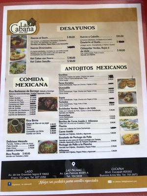Menu photo 2 La Cabaña Express Tijuana, BCN Menu photo 2 La Cabaña Express Tijuana, BCN