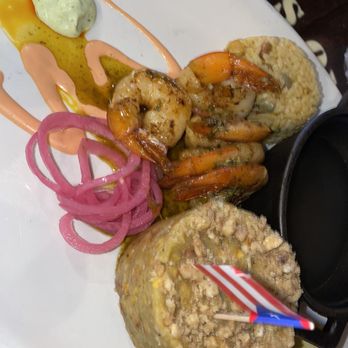 Chefs on the Run Gastro Pub - Herb Butter Shrimp Mofongo - Caribbean Near Me - Homestead, Florida Chefs on the Run Gastro Pub - Herb Butter Shrimp Mofongo - Caribbean Near Me - Homestead, Florida