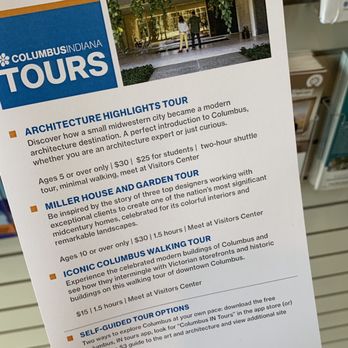 Columbus Area Visitors Center - Tour info - Visitor Centers Near Me - Columbus, Indiana