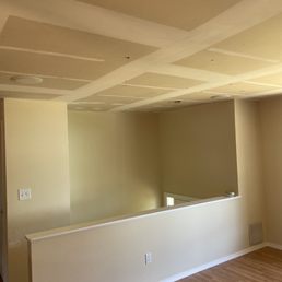 Ceiling after popcorn was removed