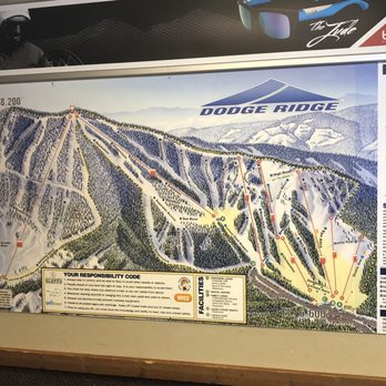 Dodge Ridge - Map of resort - Ski Resorts Near Me - Pinecrest, California