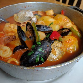 Trackside Bar & Grill - Sea food stew mild spicy very flavorful I ate the whole thing a bit over cook other then that broth light and good - Portuguese Near Me - Peabody, Massachusetts