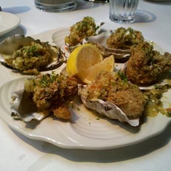 Gulfstream - Fried Oyster starter with olive relish... - New American Near Me - Newport Beach, California Gulfstream - Fried Oyster starter with olive relish... - New American Near Me - Newport Beach, California
