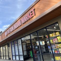 Saffron Indian Market Store Front, Rosemont Square Shopping Center, Newark, CA.