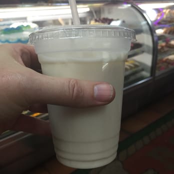 Ines Bakery - Horchata.... cinnamon rice drink, very good. - Bakeries Near Me - Brooklyn, New York