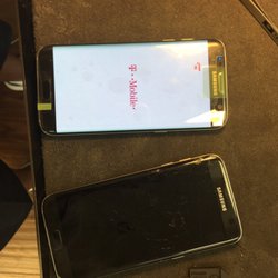 Gadget Repair Guys - Samsung Galaxy s7 edge LCD replacement before and after