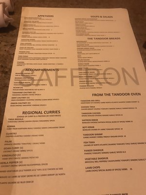 Menu photo 4 Saffron Indian Bistro Norfolk, VA Menu photo 4 Saffron Indian Bistro Norfolk, VA