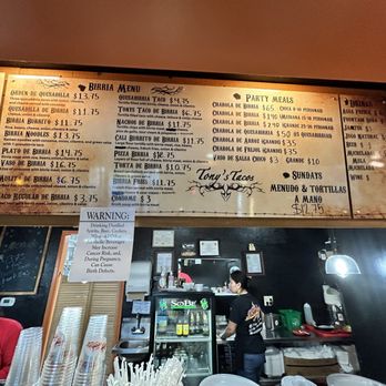 Tony’s Tacos - Menu - Tacos Near Me - Sacramento, California Tony’s Tacos - Menu - Tacos Near Me - Sacramento, California