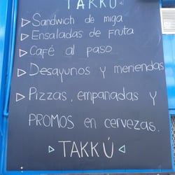 Takkú - Pizarra con promos!