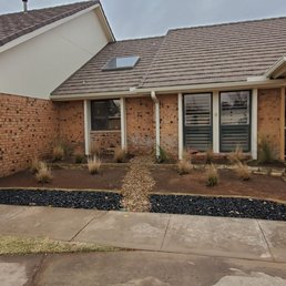 the front yard of a home