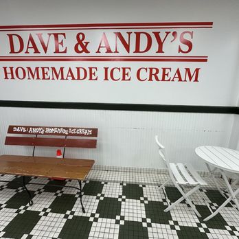 Dave & Andy's - Sign and seating - Ice Cream & Frozen Yogurt Near Me - Pittsburgh, Pennsylvania Dave & Andy's - Sign and seating - Ice Cream & Frozen Yogurt Near Me - Pittsburgh, Pennsylvania