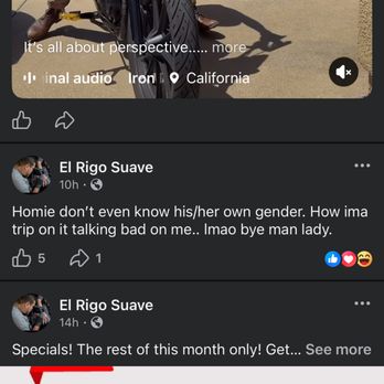 Krybaby’s Tattoo Studio - Rigo talking about my wife "not knowing her gender". Being a homophobic pos. - Tattoo Near Me - Warr Acres, Oklahoma Krybaby’s Tattoo Studio - Rigo talking about my wife "not knowing her gender". Being a homophobic pos. - Tattoo Near Me - Warr Acres, Oklahoma