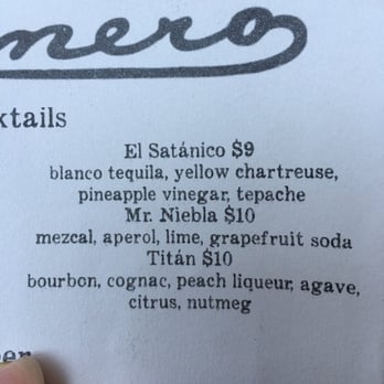 Minero - Awesome mezcal cocktail, Mr Niebla. - Mexican Near Me - Atlanta, Georgia