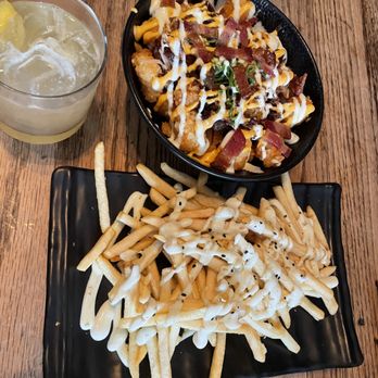 Far Bar - tots and fries and Gold Rush cocktail - Asian Fusion Near Me - Los Angeles, California