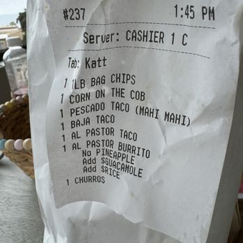 The Taco Stand - Receipt missing items make me so mad. Spend money for nothing! - Food Stands Near Me - La Jolla, California The Taco Stand - Receipt missing items make me so mad. Spend money for nothing! - Food Stands Near Me - La Jolla, California