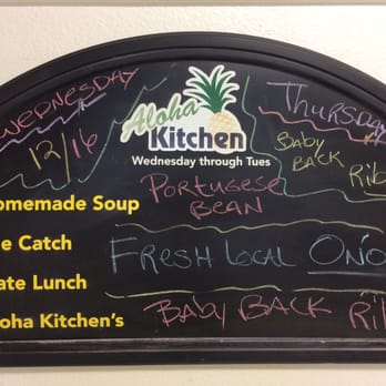Aloha Kitchen - Today's specials - New American Near Me - Aiea, Hawaii