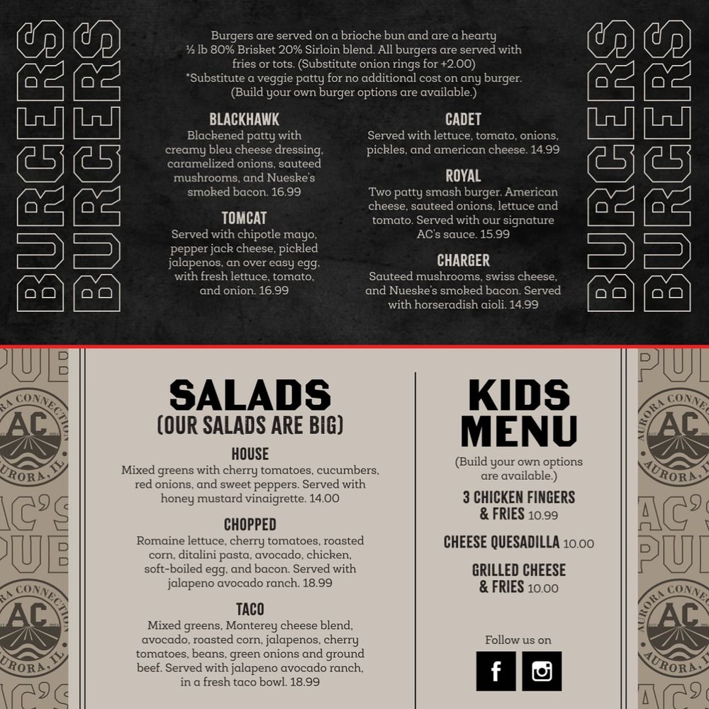 Social spots from AC'S Pub