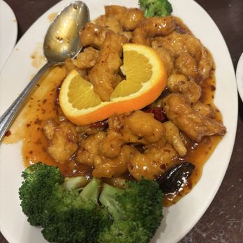 Full Moon Mandarin Cuisine - Orange Chicken - Chinese Near Me - Monterey, California