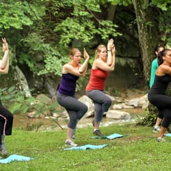 Yoga Hikes - YogaStop3, by the water in Rock Creek Park