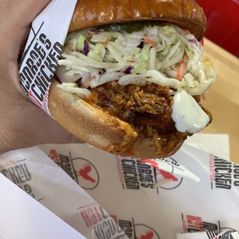 Monroe's Hot Chicken - "Spicy" sandwich - Chicken Shop Near Me - Phoenix, Arizona Monroe's Hot Chicken - "Spicy" sandwich - Chicken Shop Near Me - Phoenix, Arizona