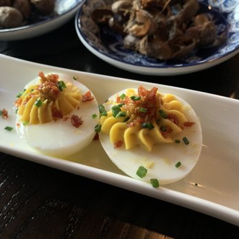 The Lost Fox - Deviled eggs small plate - came with 4 but we were excited - New American Near Me - Ashburn, Virginia