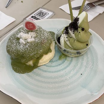 Softbite - Very Matcha Pancake - Desserts Near Me - Long Island City, New York