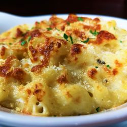 The Grill Eastham - MAC AND CHEESE - from one of our vegetarian options a mix of four different cheeses, bechamel sauce, topped with breadcrumbs