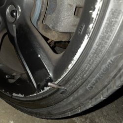 Froggy's Car Wash - Metal object that was pushed into my tire from the car wash.