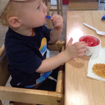 Gelato Brothers - The kid approves of the raspberry sorbeto, from his #BabyBroChair - Ice Cream & Frozen Yogurt Near Me - Talbott, Tennessee Gelato Brothers - The kid approves of the raspberry sorbeto, from his #BabyBroChair - Ice Cream & Frozen Yogurt Near Me - Talbott, Tennessee