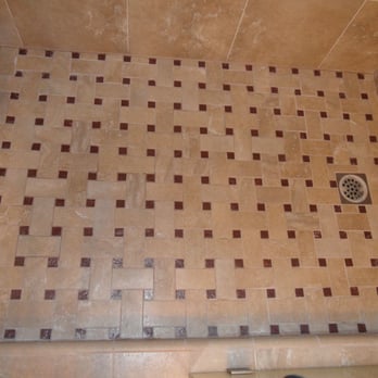 All Natural Stone - Basket weave shower floor - Building Supplies Near Me - San Jose, California