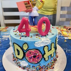 Boba Works - Super cute Homer Simpsons cake!