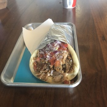Yiro Yiro - Chicken On Pita.  Really tasty. - Greek Near Me - Philadelphia, Pennsylvania