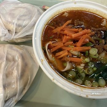 Mott Street Eatery - Stewed pork burger, Qishan pork noodle soup - Dim Sum Near Me - New York, New York Mott Street Eatery - Stewed pork burger, Qishan pork noodle soup - Dim Sum Near Me - New York, New York