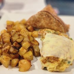 Biscotti Brothers Cafe - Veggie omelet and double espresso