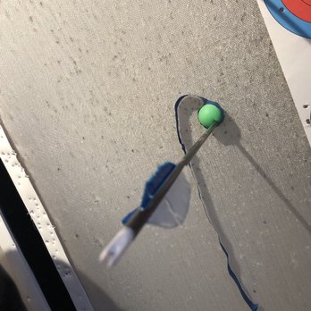 Gotham Archery - Shot a hanging ping pong ball from the 15 line. - Archery Near Me - New York, New York Gotham Archery - Shot a hanging ping pong ball from the 15 line. - Archery Near Me - New York, New York