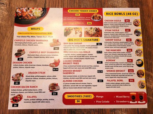 Menu photo 1 Big Moe’s Kitchen - Canton Canton, MI Menu photo 1 Big Moe’s Kitchen - Canton Canton, MI