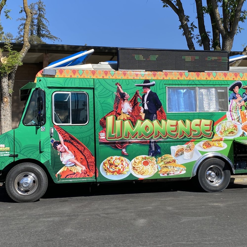 Food Truck Tacos Limonense parked next to the Manteca Pyblic Library. Food Truck Tacos Limonense parked next to the Manteca Pyblic Library.
