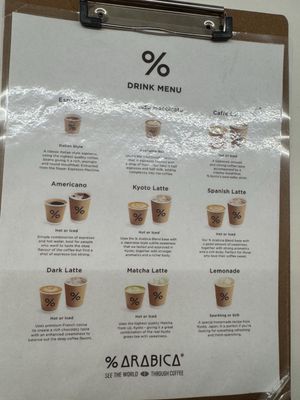 Menu photo 2 % Arabica - New York New York, NY