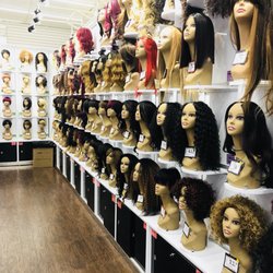 C&S Beauty - Nice clean and organized wig section