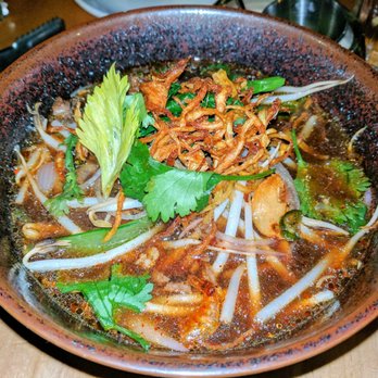 Mott St - BOAT NOODLES - beef shank broth, chicken, prik phon rua, pickled serrano peppers - Asian Fusion Near Me - Chicago, Illinois