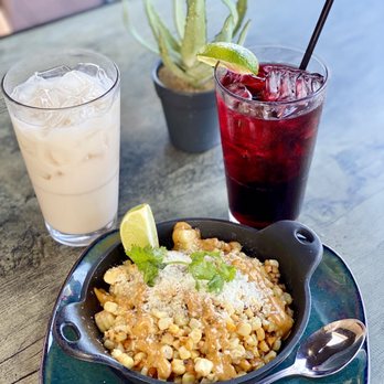 Descanso - Elote Asado, Horchata, and Hibiscus Aguas Frescas @foodforfoodbabies - Mexican Near Me - Costa Mesa, California Descanso - Elote Asado, Horchata, and Hibiscus Aguas Frescas @foodforfoodbabies - Mexican Near Me - Costa Mesa, California