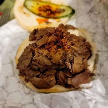 Oh Dumplings - Mo/Roujiamo with cumin beef. Outside could be a bit crispier.. - Chinese Near Me - Brooklyn, New York