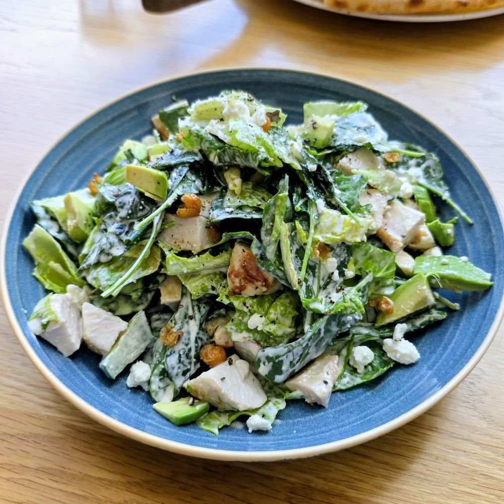 Gravity Heights - Mission Valley - Lemon Chicken Kale Salad and Wild Mushroom Pizza - Breakfast & Brunch Near Me - San Diego, California