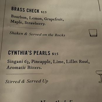 Local Edition - Our selected fine craft cocktails (Oct 2025). Citrus and sweet Brass Check bourbon, and exotic sweet-dry fruity-floral Singani & Liilet! - Lounges Near Me - San Francisco, California